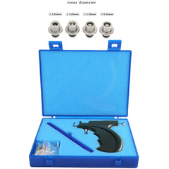 Professional Ear Piercing Gun Kit Reusable for Body Nose Lip Piercing with 16 Pairs Hypoallergenic Earrings (6 Pairs Sterling Silver Stud Earrings 18K White Gold Plated+10 Pairs Gun Stud Earrings)